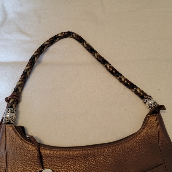 Bronze Pebbled Brighton Shoulder Bag - Picture 2 of 6